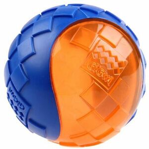 GIGWI Ball Míček pro psy transparentní modro/oranžový 6, 4 cm obraz