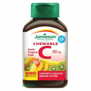 JAMIESON Vitamin C 500mg tropické ovoce 120 cucacích tablet obraz
