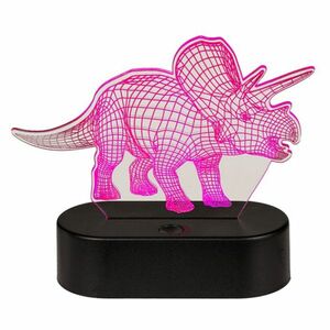 OOTB Lampička 3D dinosaurus Triceratops obraz