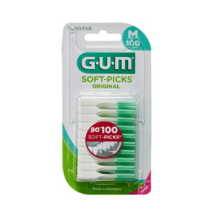 GUM Soft-Picks Regular masážní mezizubní kartáčky s fluoridy, ISO 1, 100 ks obraz