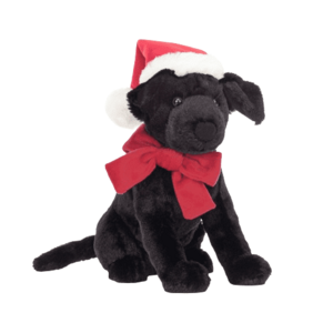 Jellycat Pes labrador Black s vánoční čepičkou 22 cm obraz