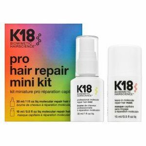 K18 Pro Hair Repair Mini Kit sada pro regeneraci, výživu a ochranu vlasů 30 ml + 15 ml obraz