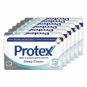 PROTEX Deep Clean Tuhé mýdlo s přirozenou antibakteriální ochranou 6 x 90 g obraz