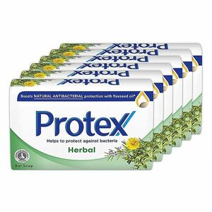 PROTEX Herbal Tuhé mýdlo s přirozenou antibakteriální ochranou 6 x 90 g obraz