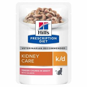 HILL'S Prescription Diet k/d losos kapsička pro kočky 12 x 85 g obraz