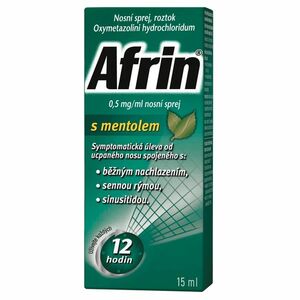 AFRIN 0, 5 mg/ml nosní sprej 15 ml obraz