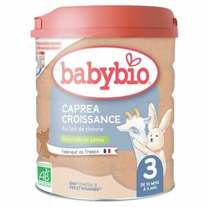 BABYBIO Caprea 3 Pokračovací plnotučné kozí kojenecké mléko od 10 měsíce do 3 let BIO 800 g obraz