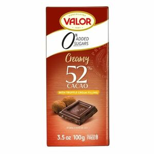VALOR Čokoláda 52 % kakaa s truffle náplní bez přídavku cukru 100 g obraz