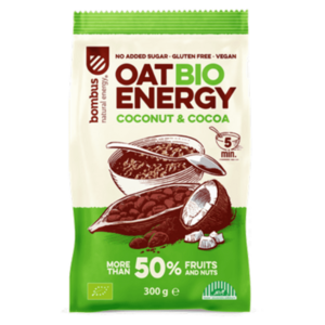BOMBUS Oat energy coconut & cocoa ovesná kaše 300 g BIO obraz