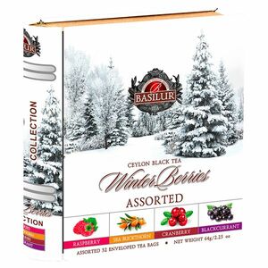 BASILUR Winter berries book assorted černé čaje 32 sáčků obraz