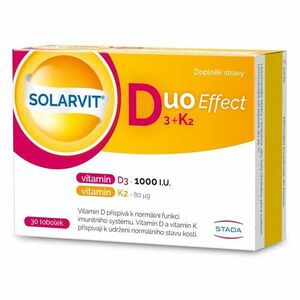 SOLARVIT Duo effect D3 1000 IU + K2 80 µg 30 tobolek obraz