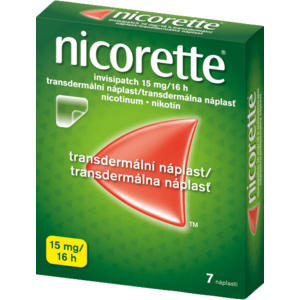 Nicorette Invisipatch 15 mg/16 h náplast 7 ks obraz