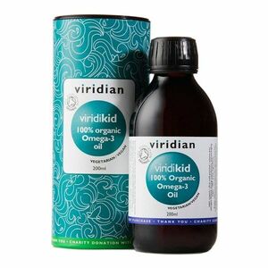 Viridian Viridikid Omega 3 Oil Organic (Bio Omega 3 olej pro děti) 200 ml obraz