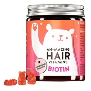 Bears With Benefits Ah-mazing Vitaminy pro zdravé vlasy s biotinem 60 ks obraz