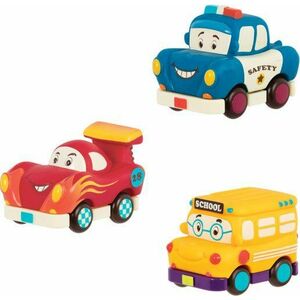 B-Toys Mini autíčka na setrvačník Mini Wheeee-ls! Školní bus 3 ks obraz