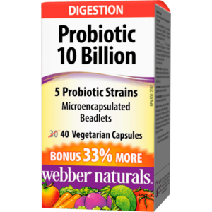 Webber Naturals Probiotika 10 Billion 40 kapslí obraz