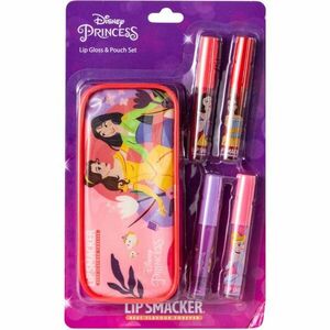 Disney Disney Princess Lip Gloss & Pouch Set sada lesků na rty s pouzdrem pro děti 4 ks obraz