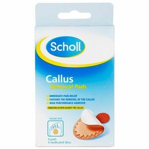Scholl Callus polštářky na citlivá místa chodidla 4 ks obraz