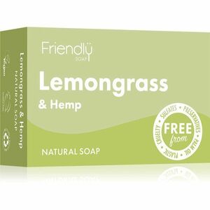 Friendly Soap Natural Soap Lemongrass & Hemp přírodní mýdlo 95 g obraz