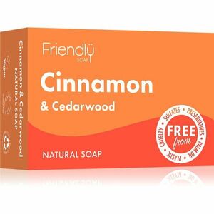Friendly Soap Natural Soap Cinnamon & Cedarwood přírodní mýdlo 95 g obraz