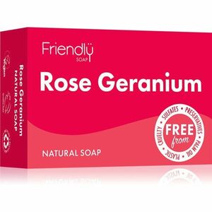 Friendly Soap Natural Soap Rose Geranium přírodní mýdlo 95 g obraz