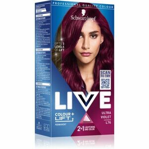 Schwarzkopf LIVE Colour + Lift permanentní barva na vlasy odstín L76 Ultra Violet 1 ks obraz