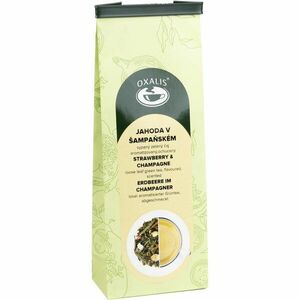OXALIS Jahoda v šampaňském zelený čaj sypaný 70 g obraz