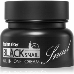 Farmstay Black Snail All-In One výživný pleťový krém s hlemýždím extraktem 100 ml obraz