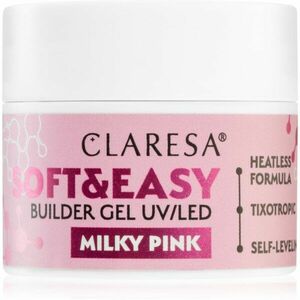Claresa Soft&Easy Builder Gel podkladový gel na nehty odstín Milky Pink 12 g obraz