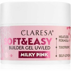 Claresa Soft&Easy Builder Gel podkladový gel na nehty odstín Milky Pink 45 g obraz