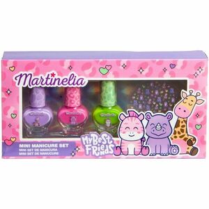 Martinelia My Best Friends Nail Polish & Stickers sada laků na nehty pro děti 3x4 ml obraz