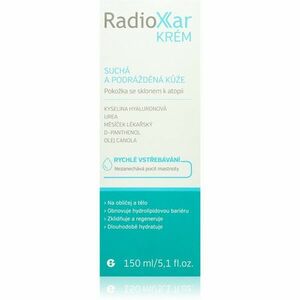 Radioxar RadioXar krém intenzivně hydratační krém pro velmi suchou citlivou a atopickou pokožku 150 ml obraz