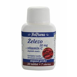 Medpharma Železo 20 mg + vitamin C 37 tablet obraz