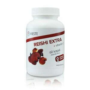 Vieste Reishi extra s vitaminem C 60 kapslí obraz