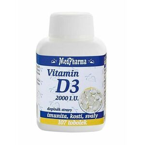 Medpharma Vitamin D3 2000 I.U. 107 tobolek obraz