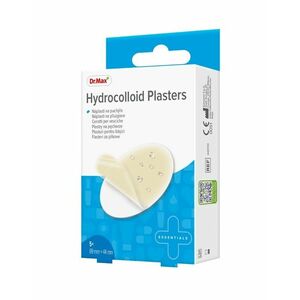 Dr. Max Hydrocolloid Plasters 69 x 44 mm náplasti na puchýře 5 ks obraz
