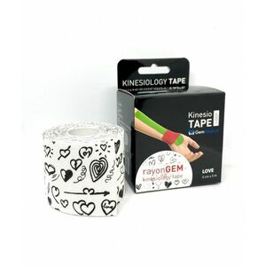 GM rayon kinesiology tape hedvábný 5 cm x 5 m love obraz