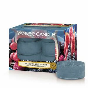 Yankee Candle Aromatické čajové svíčky Mulberry & Fig Delight 12 x 9, 8 g obraz