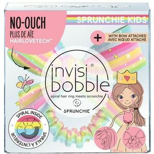 Invisibobble Dětská gumička do vlasů se stuhou Kids Slim Sprunchie Let‘s Chase Rainbows obraz