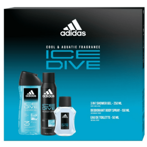 Adidas Ice Dive - toaletní voda s rozprašovačem 50 ml + sprchový gel 250 ml + deodorant ve spreji 150 ml obraz