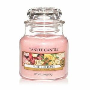Yankee Candle Aromatická svíčka Classic malá Fresh Cut Roses 104 g obraz