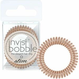 Invisibobble Tenká spirálová gumička do vlasů Slim Of Bronze and Beads 3 ks obraz