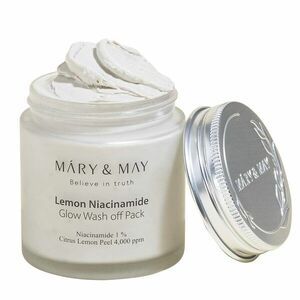 MARY & MAY Rozjasňující pleťová maska Lemon Niacinamide Glow Wash off Pack 125 g obraz