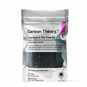 Carbon Theory Exfoliační tělové mýdlo Charcoal & Tea Tree Oil Breakout Control (Exfoliating Body Bar) 100 g obraz