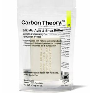 Carbon Theory Čisticí pleťové mýdlo Salicylic Acid & Shea Butter (Exfoliating Cleansing Bar) 100 g obraz