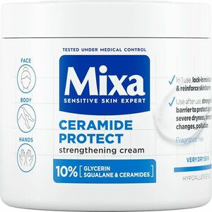 Mixa Posilující tělová péče pro velmi suchou pokožku Ceramide Protect (Strengthening Cream) 400 ml obraz