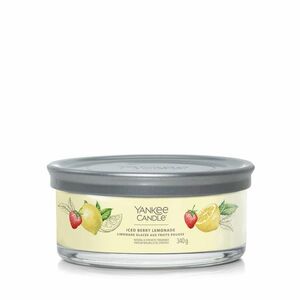 Yankee Candle Aromatická svíčka Signature tumbler střední Iced Berry Lemonade 340 g obraz