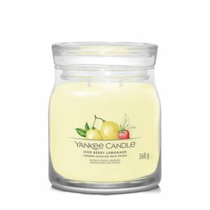 Yankee Candle Aromatická svíčka Signature sklo střední Iced Berry Lemonade 368 g obraz