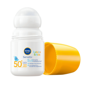 Nivea Opalovací mléko pro děti SPF 50+ (Sun Kids Protect & Sensitive Roll-On) 50 ml obraz
