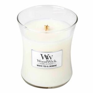 WoodWick Vonná svíčka váza White Tea & Jasmine 275 g obraz